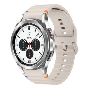 Samsung Galaxy Watch 4 Classic 42/46mm Starlight Silicone Band - 1