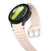 Samsung Galaxy Watch3 41mm Pink Wave Pattern Silicone Band - 4