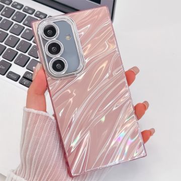 Samsung Galaxy S24 5G Pink Glitter TPU Case with Lens Film - 1
