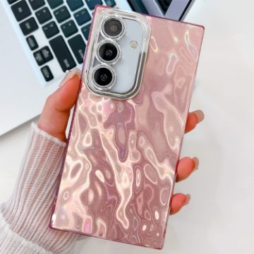 Samsung Galaxy A55 5G Pink Glitter TPU Case with Lens Film - 1