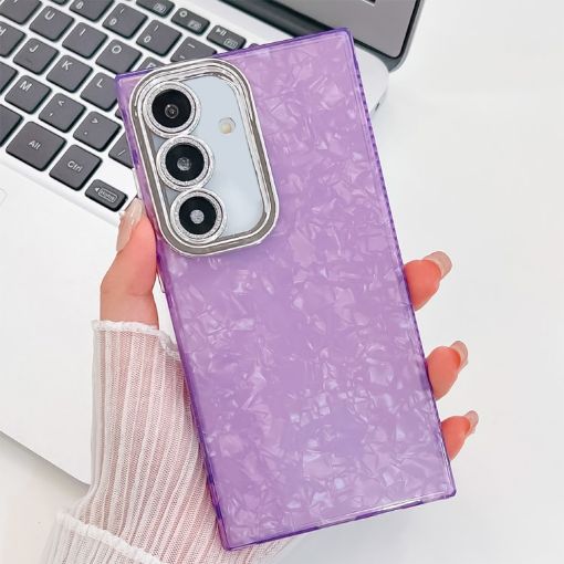 Samsung Galaxy S24 Ultra 5G Glitter TPU Case with Lens Film - Purple - 1