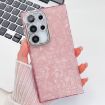 Samsung Galaxy S24 FE 5G Glitter TPU Case with Lens Film - Pink Shell - 1