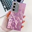 Samsung Galaxy A36 5G Glitter TPU Case with Lens Film - Purple Wrinkles - 1