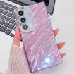 Samsung Galaxy S25 5G Glitter TPU Case with Lens Film - Purple Ripples - 1