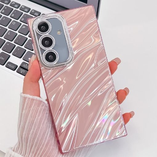 Samsung Galaxy S25+ 5G Pink Glitter TPU Case with Lens Film - 1