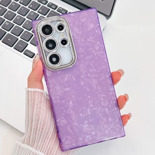 Samsung Galaxy S25 Ultra 5G Glitter TPU Case with Lens Film - Purple - 1