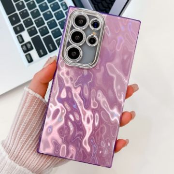 Samsung Galaxy S25 Ultra 5G Glitter TPU Case with Lens Film - Purple - 1