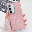 Samsung Galaxy A16 5G Glitter TPU Case with Lens Film - Pink Shell Pattern - 1
