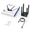 WAVLINK WN695X2 AX5400 USB WiFi 6 Dongle, Tri-Band Adapter, 4 Antennas - 9