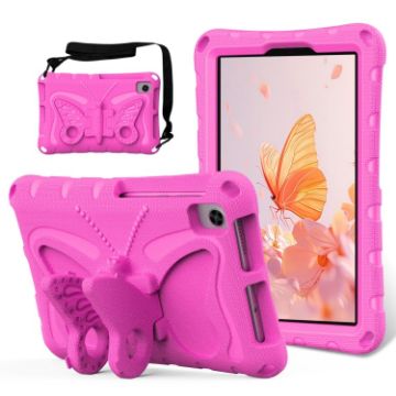 TCL Tab 8 LE/WiFi 2023 Shockproof Tablet Case - Rose Red Butterfly - 1
