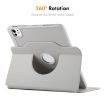 iPad Pro 13 2024 ENKAY 360 Rotation Leather Case with Pen Slot Black - 4