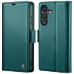 Samsung Galaxy S24 FE 5G Case - Butterfly Buckle RFID Leather (Green) - 1