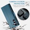 Samsung Galaxy S25 5G CaseMe 023 Butterfly Buckle RFID Leather Case Blue - 4