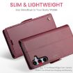 Samsung Galaxy S25+ 5G CaseMe 023 Butterfly Buckle Leather Case Red - 3