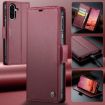 Samsung Galaxy A26 CaseMe 023 Red Butterfly Buckle Leather Phone Case - 8