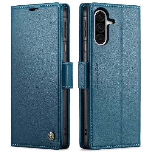 Samsung Galaxy A26 CaseMe 023 Blue Butterfly Buckle Leather Phone Case - 1