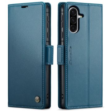 Samsung Galaxy A56 CaseMe 023 Blue Butterfly Buckle Leather Phone Case - 1
