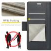 Samsung Galaxy S25 Ultra 5G CaseMe 023 Leather RFID Phone Case Black - 7