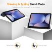 ENKAY Tri-fold TPU Leather Case for Galaxy Tab S10+/S9+/S9 FE+ (Dark Green) - 3