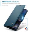 OPPO Reno12 5G CaseMe 023 Butterfly Buckle RFID Leather Case Blue - 7