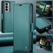 OPPO Reno12 Pro 5G CaseMe 023 Green Leather RFID Phone Case - 2