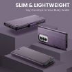 OPPO Reno12 Pro 5G CaseMe 023 Butterfly Buckle RFID Leather Case Purple - 8