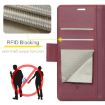 OPPO Reno13 CaseMe 023 Red Butterfly Buckle RFID Leather Phone Case - 5