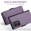 OPPO Reno13 CaseMe 023 Purple Leather Phone Case with RFID & Butterfly Buckle - 3