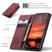 Samsung Galaxy S25 5G CaseMe 013 Red Leather Flip Phone Case - 3