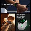 KL08 Smart Watch, 2.04" Color Screen, Bluetooth Call, Black Silicone Strap - 5