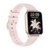 KM66 Smart Watch, 1.75" Color Screen, Bluetooth Call, Gold Silicone Strap - 2