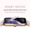 KM66 Smart Watch, 1.75" Color Screen, Bluetooth Call, Gold Silicone Strap - 3
