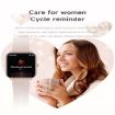 KM66 Smart Watch, 1.75" Color Screen, Bluetooth Call, Gold Silicone Strap - 6
