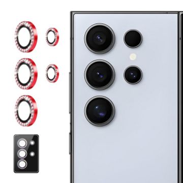 Samsung Galaxy S23 Ultra 5G Red Camera Lens Glass Film ENKAY AR - 1