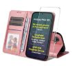 Samsung Galaxy M56 ENKAY Pink Leather Wallet Case with Screen Film - 1