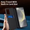 Samsung Galaxy S22 5G Leather Case with Card Slot - Black - 6
