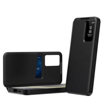 Samsung Galaxy S22+ 5G Leather Case with Card Slot - Black - 1