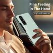 Galaxy Z Fold3 5G Leather Case with Card Slot - Green Smart View Window - 3