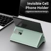 Galaxy Z Fold3 5G Leather Case with Card Slot - Green Smart View Window - 6