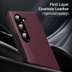 Samsung Galaxy Z Fold6 5G Leather Case with Card Slot - Red - 2