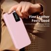 Samsung Galaxy A55 Pink Leather Phone Case with Card Slot & Smart View - 3