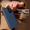 Samsung Galaxy S25 Edge 5G Leather Phone Case with Card Slot - Blue - 3
