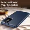 Samsung Galaxy S25 Edge 5G Leather Phone Case with Card Slot - Blue - 4