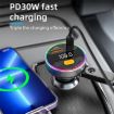 C9S QC3.0 PD 30W Charger FM Transmitter Bluetooth Car MP3 Player - 5