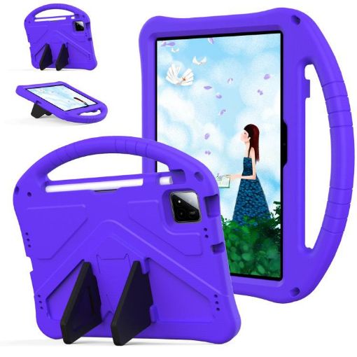 onn. Tablet Pro 11 2024 EVA Shockproof Case with Holder - Purple - 1