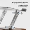 Foldable Rotating Wooden Base Metal Cooling Holder for Tablets & Laptops - 3