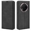 For Honor X9c Retro-skin Magnetic Leather Phone Case - Black - 1