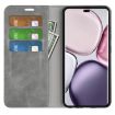 For Honor X9c Grey Retro-skin Magnetic Suction Leather Phone Case - 4