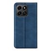 For Honor X6b Retro-skin Magnetic Leather Phone Case - Dark Blue - 3