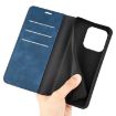For Honor X6b Retro-skin Magnetic Leather Phone Case - Dark Blue - 6